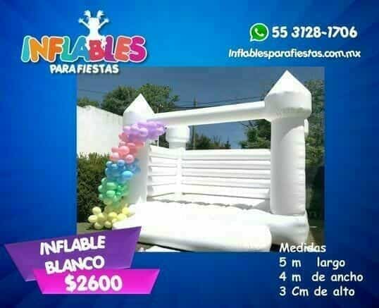 inflables para fiestas inflable blanco 1