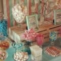 Mesas de dulces para revelación de genero